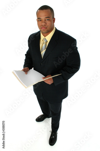 business man in black suit