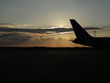 airport sunset