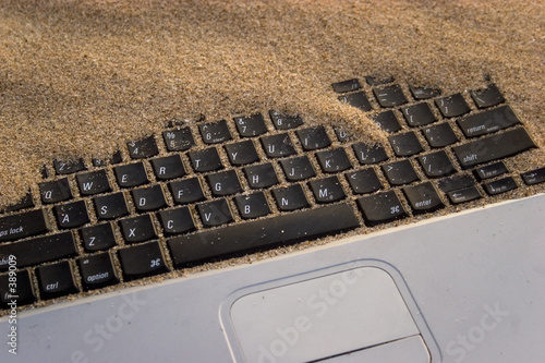 Photo: buried computer buried computer