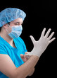 surgeon preparing for operation