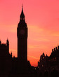 big ben, sunset