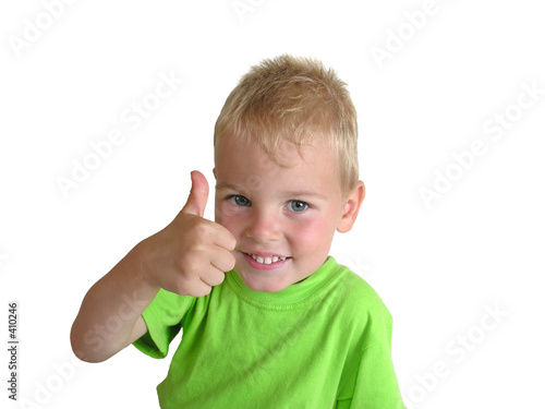 Photo: boy giving ok boy giving ok