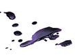 blue ink puddle