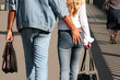 couple walking on the street