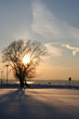 winter sunset