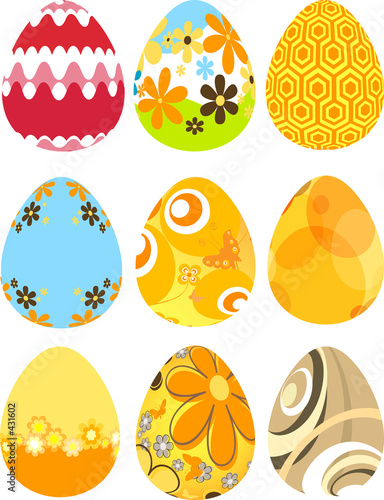 retro easter eggs