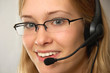 girl with headset girl with headset