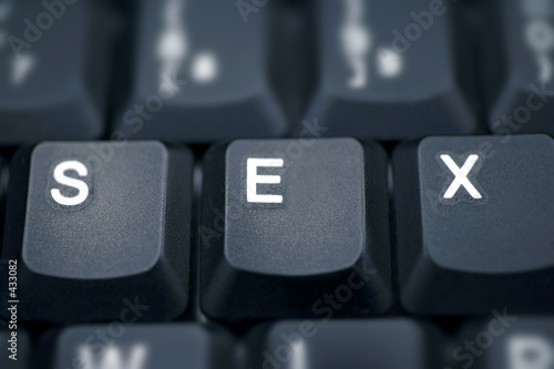 sex.... spelled in keys on a laptop