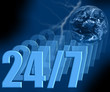 24/7 - always open 3d - earth & lightning 24/7 - always open 3d - earth & lightning