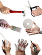 symbols of employment, work, jobs, careers, econom