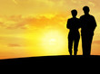 Images : couple\'s silhouette