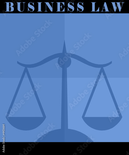 Illustration: business law poster business law poster