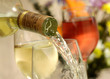 pouring chardonnay wine