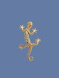 golden lizard with brilliants