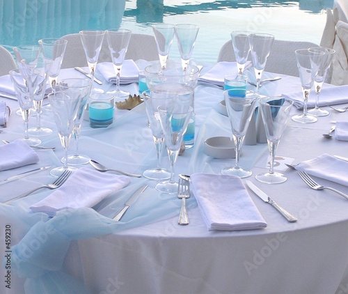 table at wedding reception
