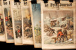 france, paris, bouquiniste:  old newspapers for sale