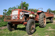 old red tractor old red tractor