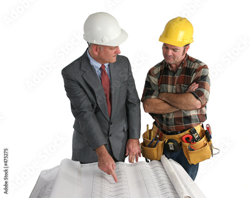 Photo: laying out the job laying out the job