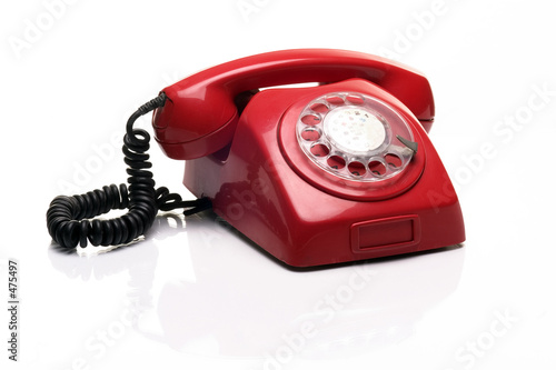 Photo: old red phone old red phone