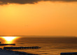 canvas print picture evening on the sea