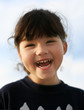 happy little girl laughing