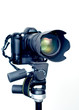 professional dslr camera with telephoto zoom lens professional dslr camera with telephoto zoom lens