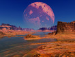 canvas print picture bil alien moon