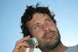 man and phone