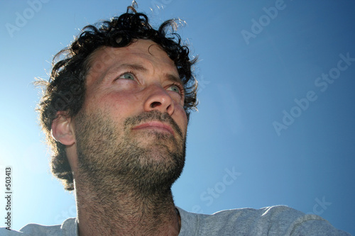 man and sky