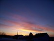 country village sunrise