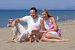 young attractive family on vacation in spain young attractive family on vacation in spain