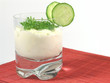 yogurt with cucumber and watercress