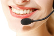 girl with headset