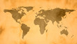 world map on vintage paper world map on vintage paper