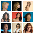 Foto: brightly colored group of women brightly colored group of women