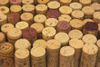background of wine corks