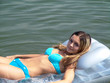 frau auf dem wasser