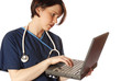 nurse with laptop