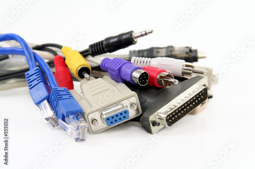 Photo: computer cables computer cables
