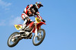 red motocross in the sky