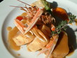 langoustines et poisson