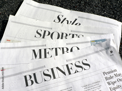 Foto: newspaper - newspaper sections newspaper - newspaper sections