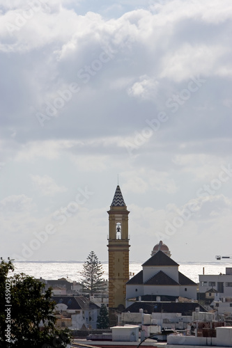 estepona church with sea views in spain