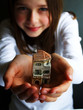 little house on girls hands