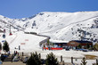ski slopes of pradollano ski resort in spain