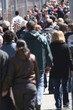 crowd walking