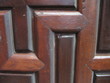 dark wooden door panels