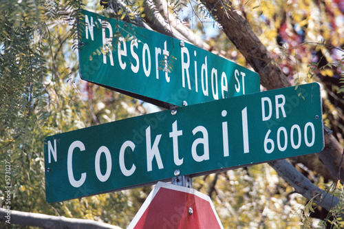Photo: streetsign: cocktail drive & resort ridge street streetsign: cocktail drive & resort ridge street