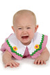 beautiful baby girl crying