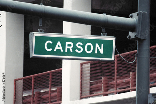 Photo: streetsign: carson streetsign: carson